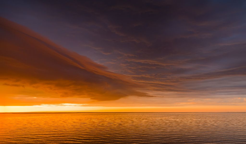 Whitefish Bay Sunset, Lake Superior, Michigan