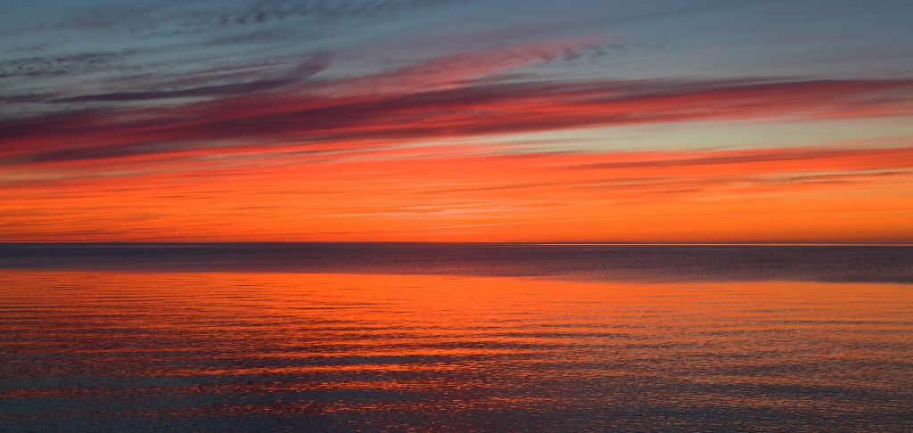 Sunset, Whitefish Bay, Lake Superior, Michigan