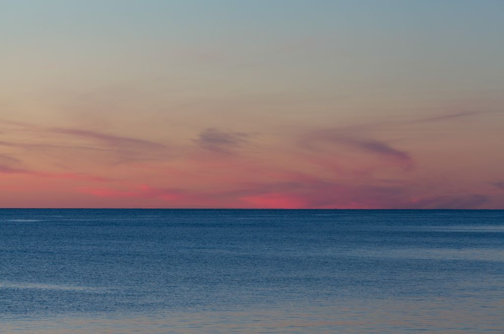 Sunset Glow, Coppermine Point, Lake Superior, Ontario, Canada