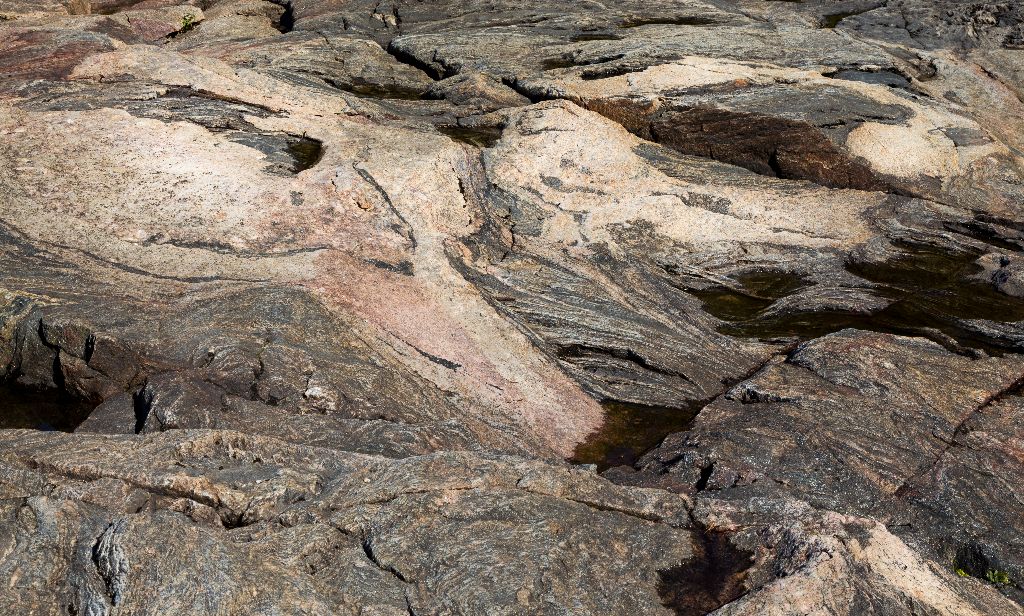 Sculpted Stone Bed at Sand River Falls, Lake Superior Provincial Park, Ontario