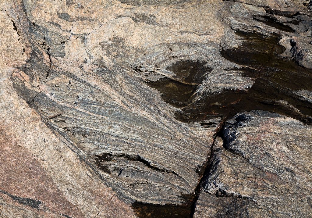 Sculpted Stone Bed at Sand River Falls, Lake Superior Provincial Park, Ontario