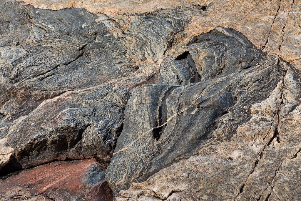 Sculpted Stone Bed at Sand River Falls, Lake Superior Provincial Park, Ontario