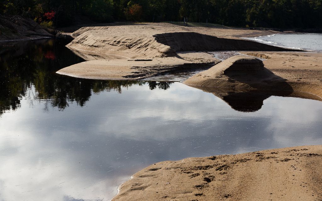 Sculpted Sand at Sawpit Bay, near Pancake Bay Provincial Park, Ontario