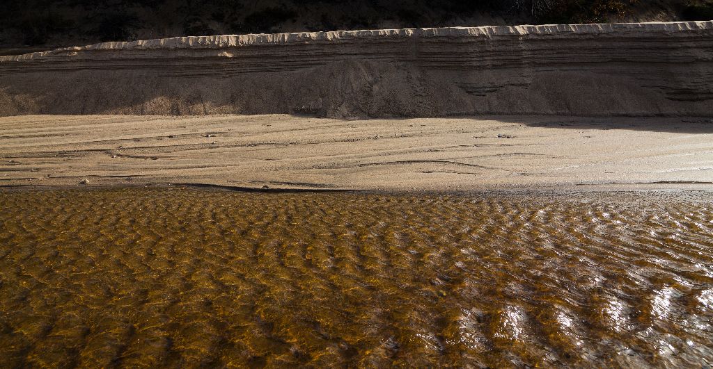 Sand Textures at Sawpit Bay, near Pancake Bay Provincial Park, Ontario