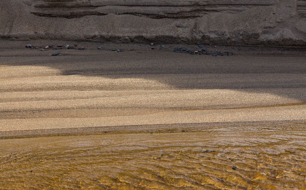 Sand Textures at Sawpit Bay, near Pancake Bay Provincial Park, Ontario